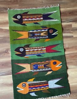 Hand-Made Ecuadorian Rug/Tapestry