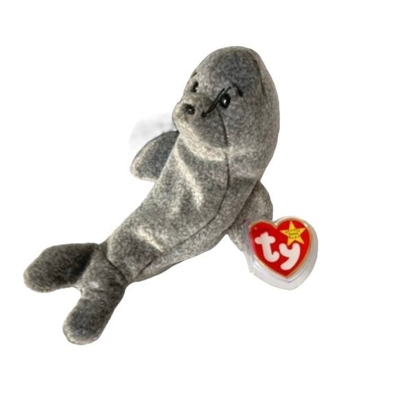 TY Beanie Baby 1998 Slippery The Seal Retired 