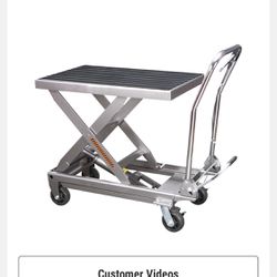 1000 LB Hydraulic Table Cart $180