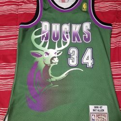 Ray Allen Mitchell & Ness NBA jersey