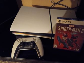 Ps5 slim disc + sealed spider man 2