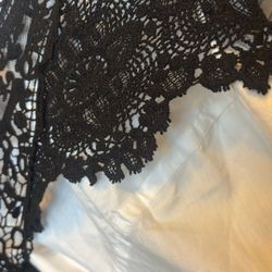 Sexy Black Crochet/Lace