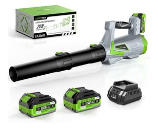 Leaf Blower Cordless with 2 x 4.0Ah Batteries 720CFM Handheld Electric Leaf Blowers with Turbo Mode, 5-Speed Snow Blower Grass Blowers for Lawn Care,
