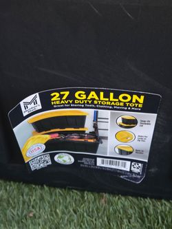 27 Gallon Heavy Duty Storage Tote