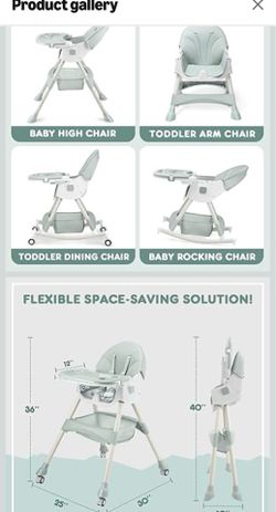 Toddler baby feeding playing chair