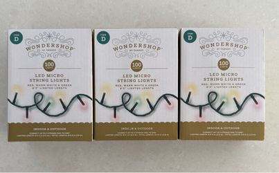 3 Boxes LED Indoor/ Exterior Micro String Lights