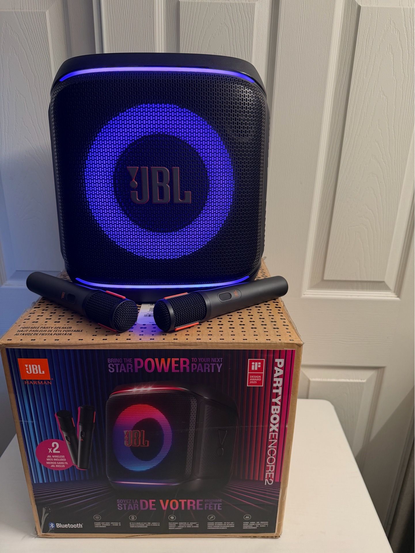 JBL PARTYBOX ENCORE 2 WITH MICROPHONES 🎤 🎤