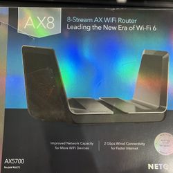 Netgear Nighthawk AX8 8-Stream AX5700 Wi-Fi 6 Router RAX75 NEW
