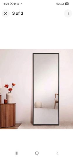 Morris Black Trim Floor Mirror | Brand New| Limited Edition Viral |