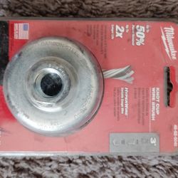 Milwaukee Carbon Steel Knotted Wire Cup Brush