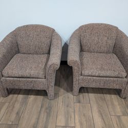 Sofa Chairs, Pair, 34x30x32