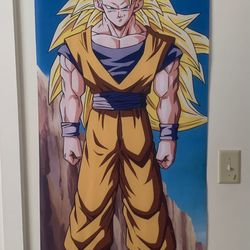 Dragon ball z Goku ssj3 scroll poster