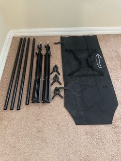 Photography Studio Bundle – Ring Light, Backdrop Stand, 2 Backdrops & Tripod