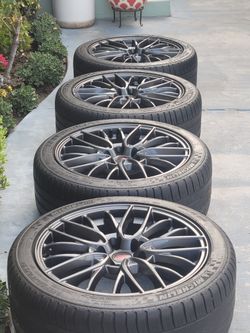 Sti 2017 Oem Wheels 18" Minor Curb Rash Michelin Tires All Four Match One Tire Need A Replacement.