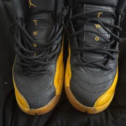 Jordan 12 Black And Yellow Size 7 