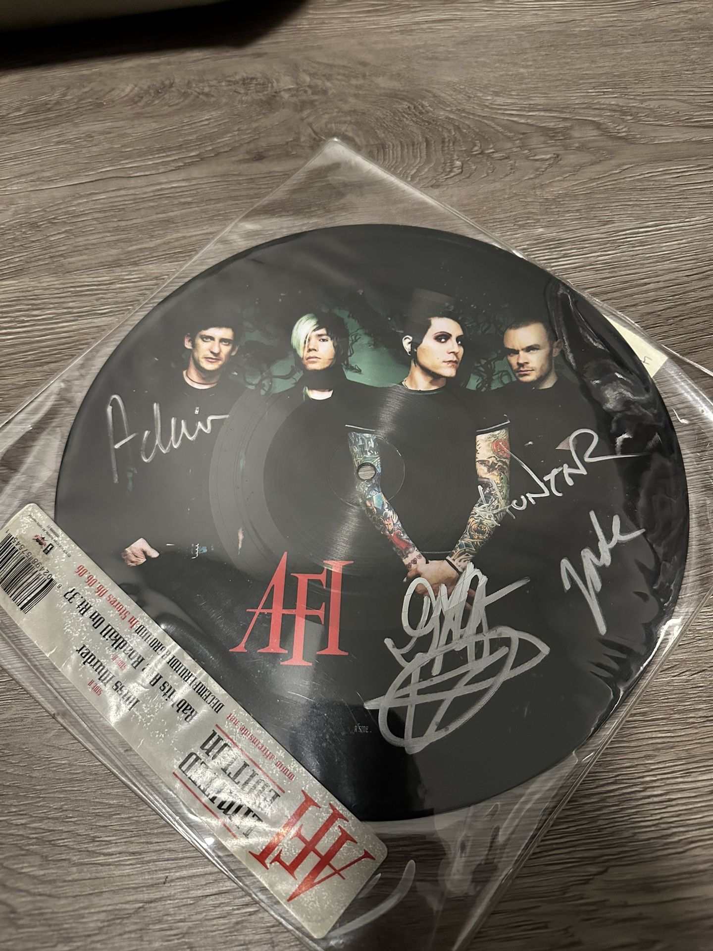 AFI Miss Murder Picture Disc Signed