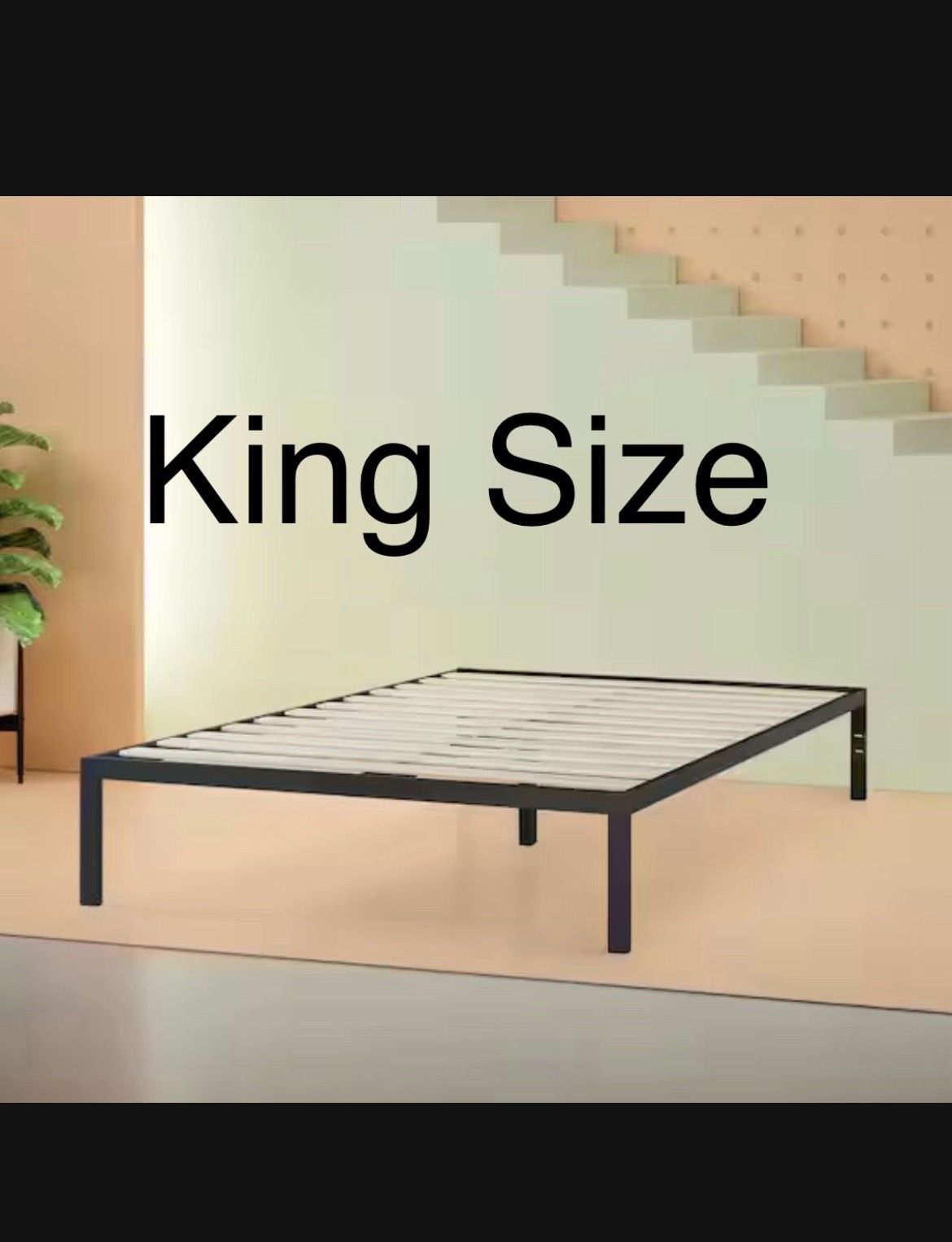King size bed platform mattress base