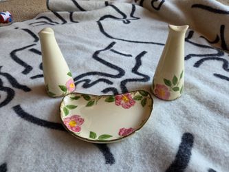 Vintage Franciscan Desert Rose Salt & Pepper Set