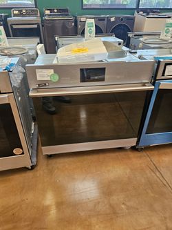 GE Cafe 30 inch wide stainless steel single wall oven 