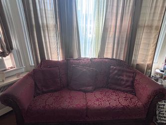 Traditional Carved would Couch for sale