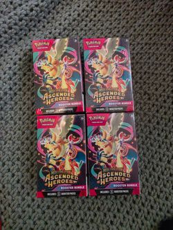 Pokemon Acended Heros Booster Bundles x 4