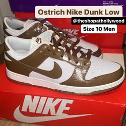 New Ostrich Nike Dunk Low LX Size 10 Men