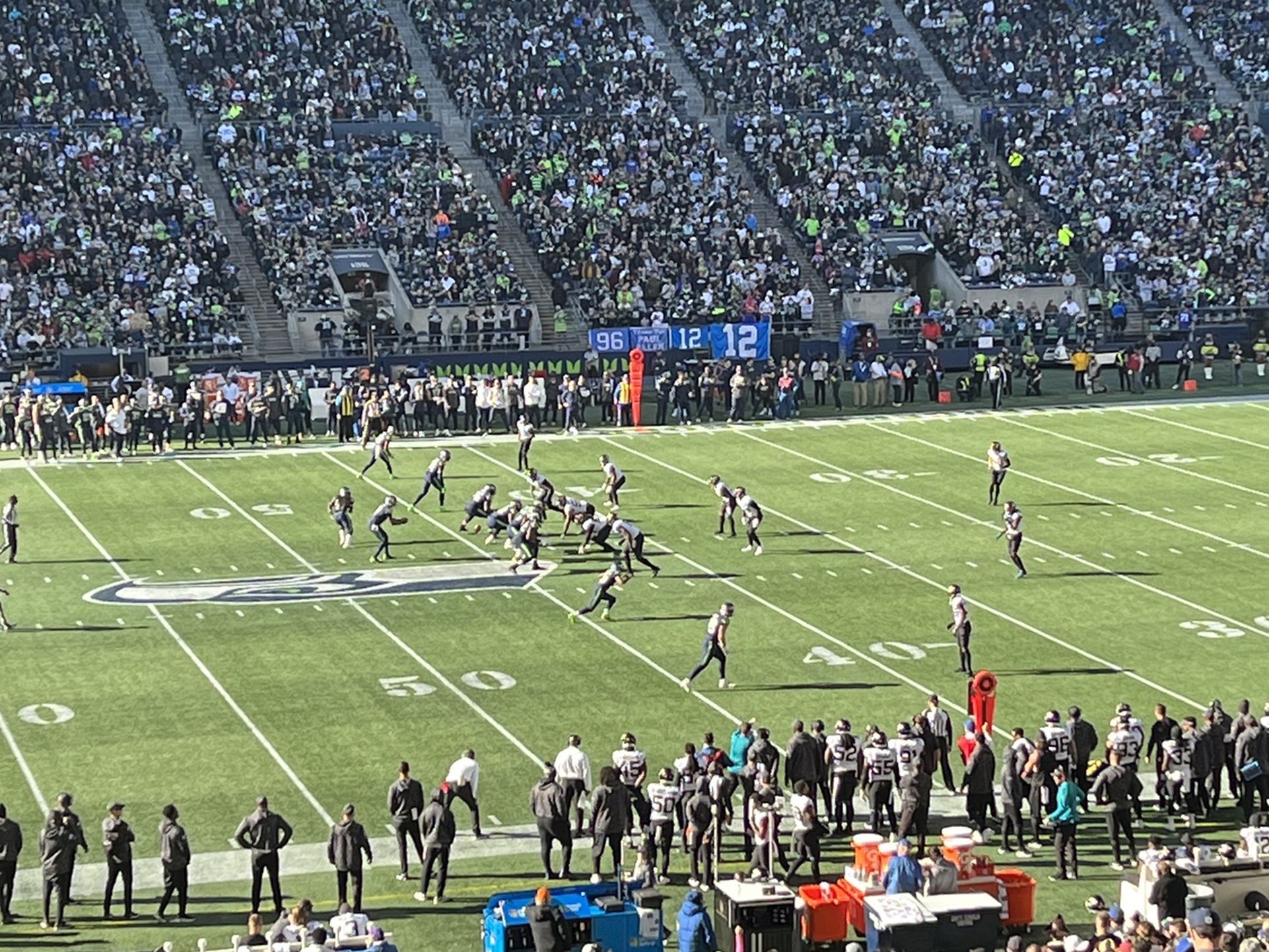 Seahawks club seats - Sec 210, Row S ( covered )
