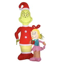 The Grinch And Cindy Lou Who 6ft Christmas Inflatable New 