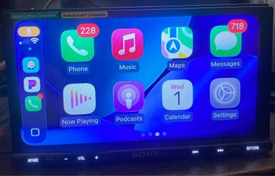 Sony double din multimedia headunit with apple car play and android auto