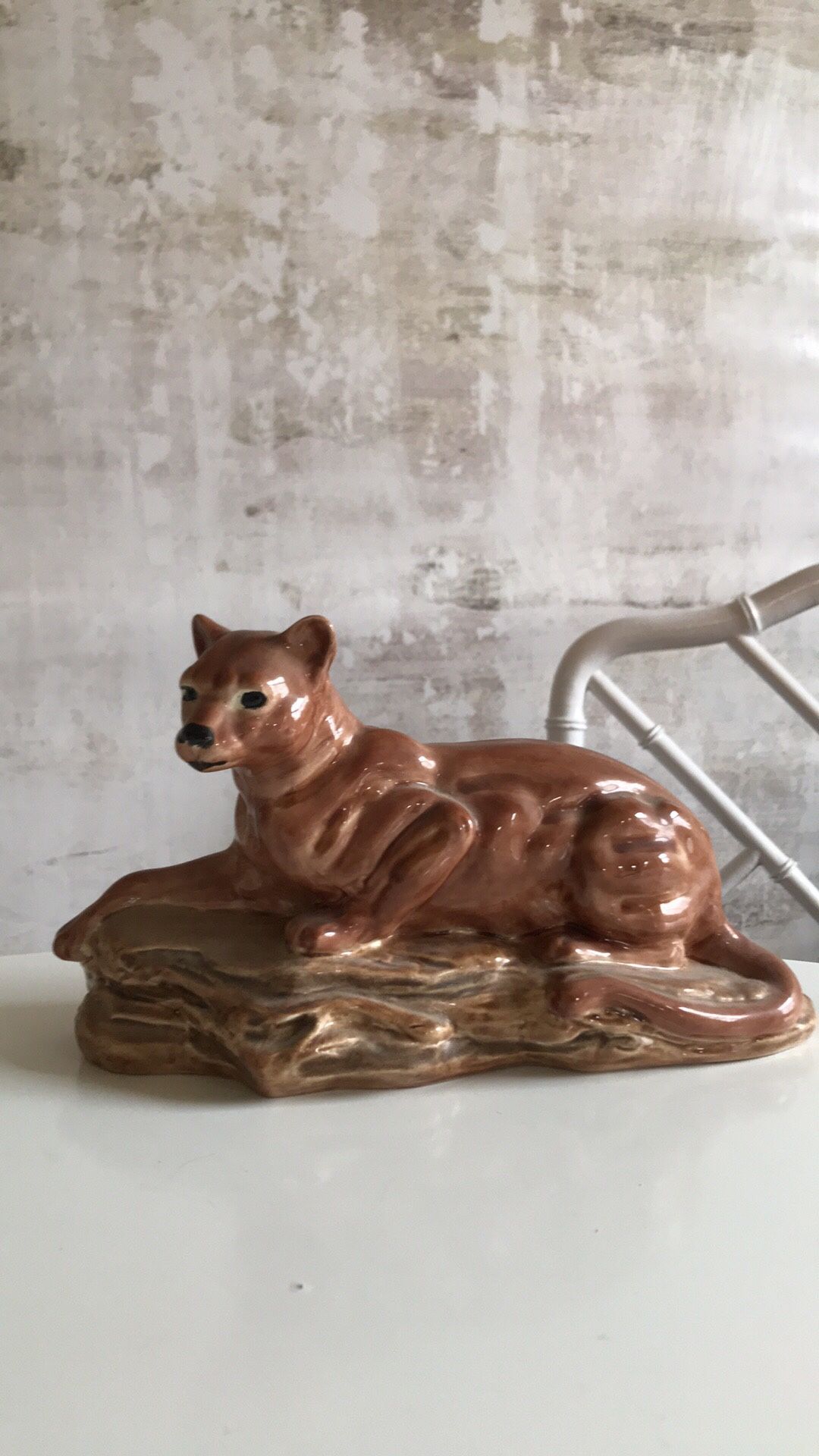 Vintage MCM Cougar Statue