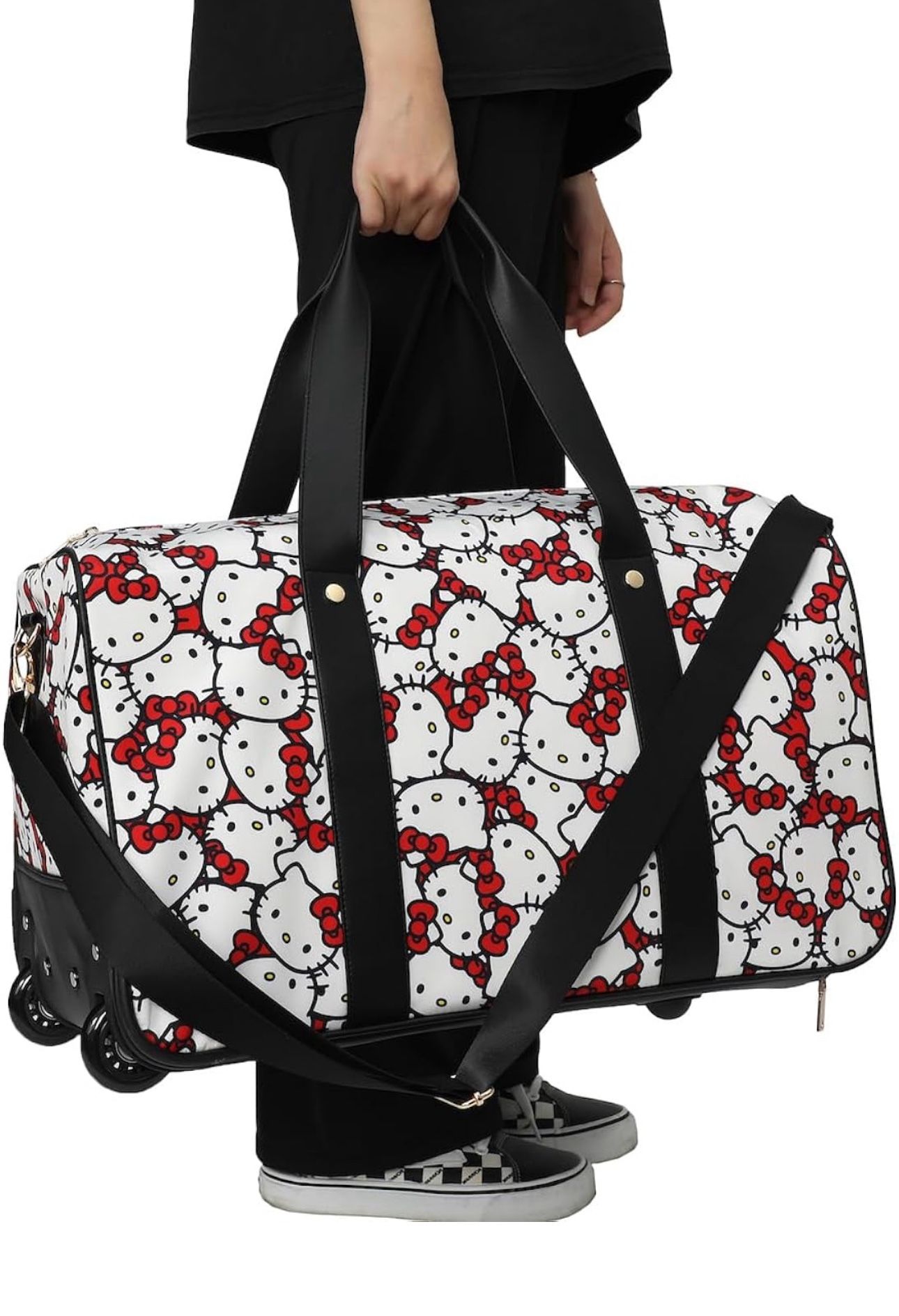 Hello Kitty Wheeled Duffel Bag 17”