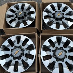 20x8.5. 8 lug Silverado 2500 OEM wheels