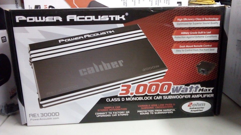 Power Acoustik 3000 Class D Mono Amplifier