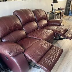 Leather Sofa Loveseat Set