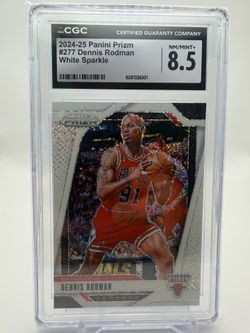 2024-25 Panini Prizm #277 Dennis Rodman White Sparkle