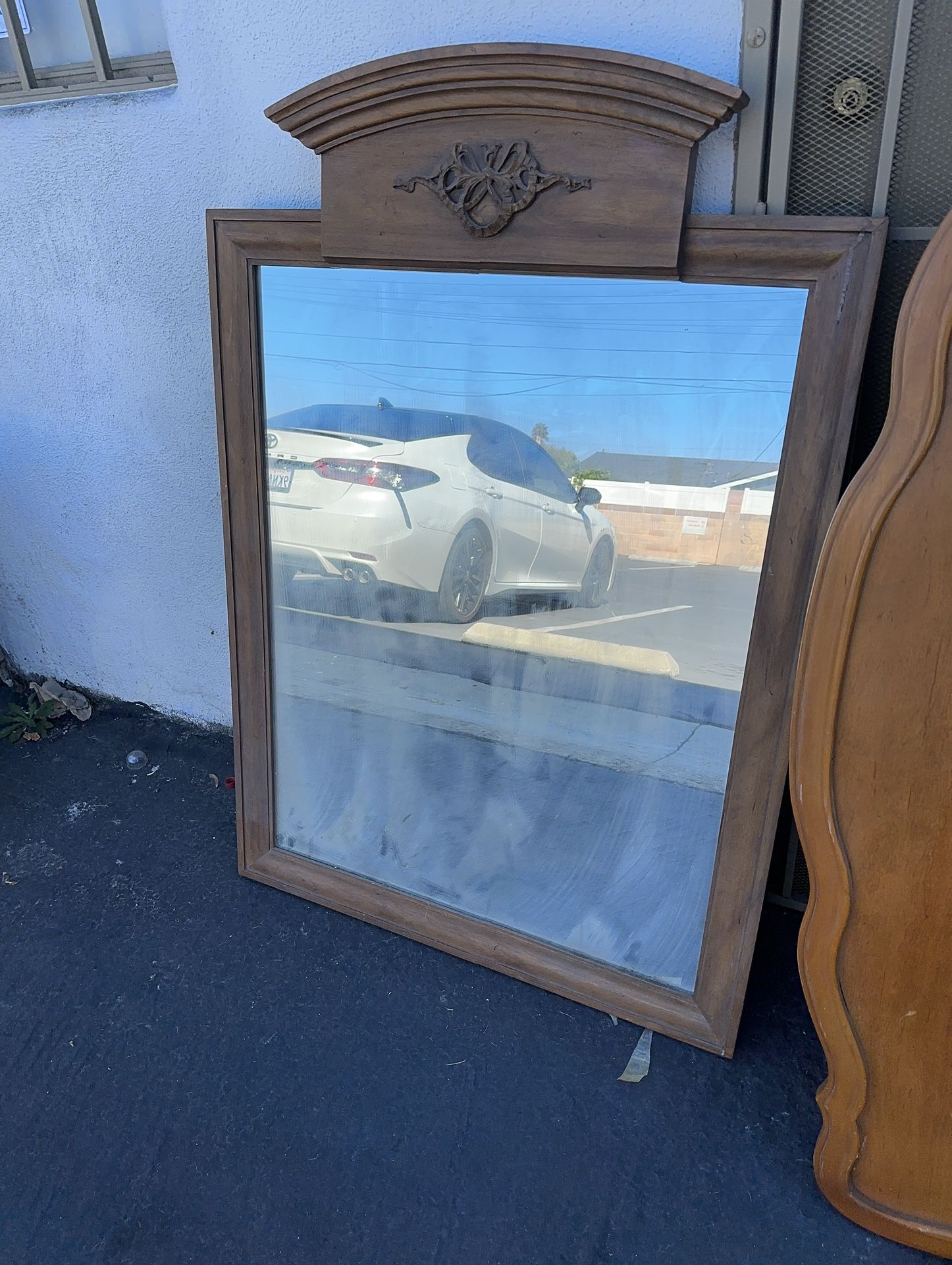 Antique wood Mirror
