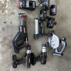 Craftsman 19.2V Circular Saw Reciprocating Saw 2 Drills Light 4 Battery Charger for Sale in San Jose CA OfferUp