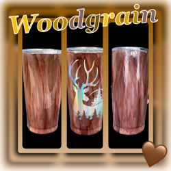 Custom WoodGrain Tumblers 