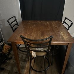Table W/ 3 Chairs