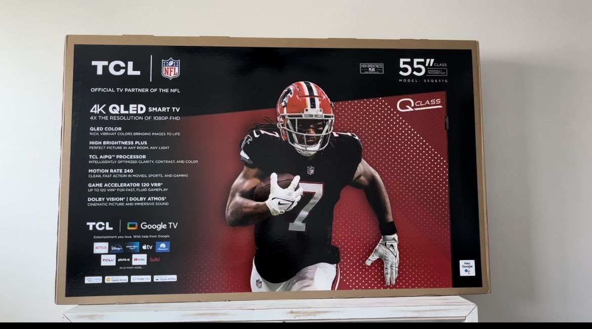 TCL 55” 4k QLED Smart TV