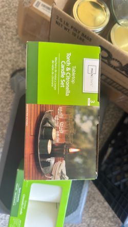 Mainstays Tabletop Torch & Citronella Candle Set