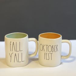 Rae Dunn Fall Yall & October Fest mugs set of 2 