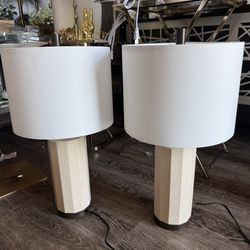 23” Ceramic Table Lamp Set of 2