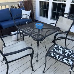 Smaller outdoor table chairs