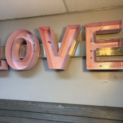 Steel Marquee “LOVE” Letter Sign