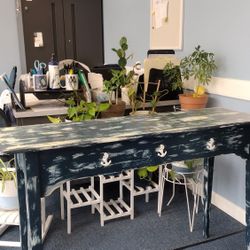 Nautical Distressed Sofa Table