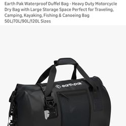 Earth pak dry use motorcycle bag