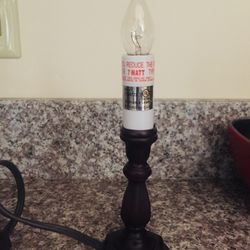 Elegant Portable Lamp. Tall 6.5” with no bulb. Like new. $7 each. Take both for $10. Great bargain.