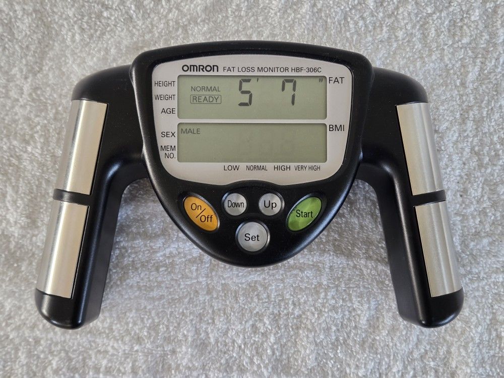 Omron HBF-306C Fat Loss BMI Monitor TESTED AND WORKING