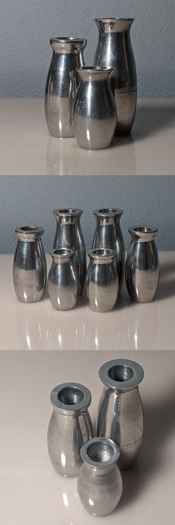 Heavy Metal Candle Stick Vases
